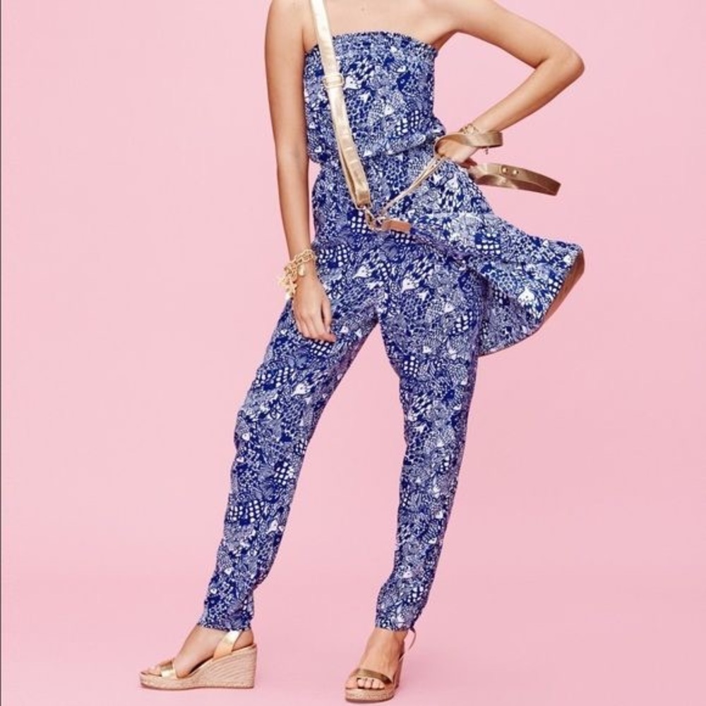 Lilly Pulitzer x Target Blue Jumpsuit